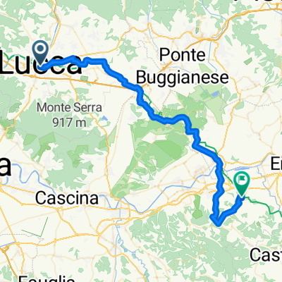 Via Buia, Lucca to Via Vittime del Duomo, San Miniato