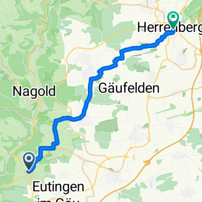 Gänsäckerweg nach Marktplatz