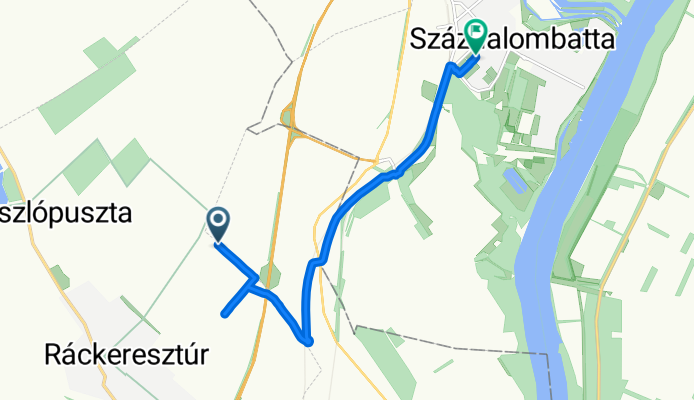 Ráckeresztúr to Liszt Ferenc sétány, Százhalombatta