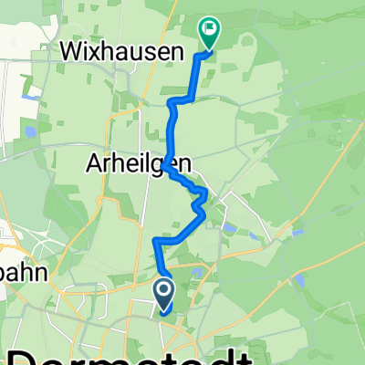 Route in Darmstadt