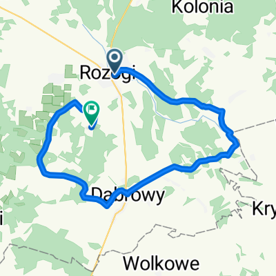 Adama Mickiewicza do Rozogi-Kolonia