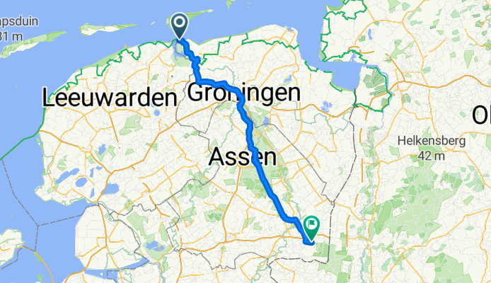 From Lauwersoog to Klazienaveen