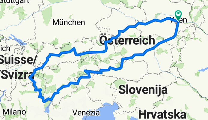 Wien-Murau-Silian-Gardasee-St.Moritz-Imst-Kühtai-Jenbach-Gerlos-Golling-Strobl-Gmunden-Steyr-Wien