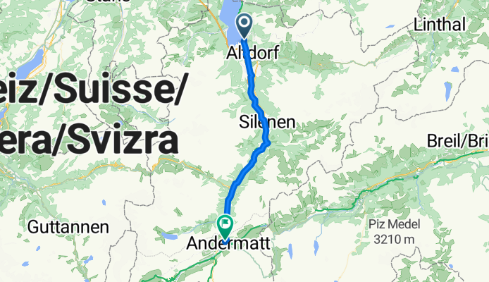 Fluelen to Andermatt