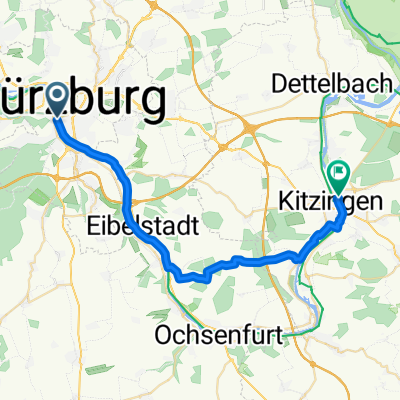 Würzburg nach Kitzingen Rücktour