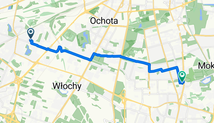 Bratnia, Warszawa do Puławska, Warszawa