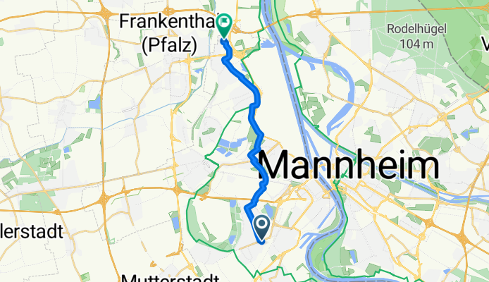 49.460, 8.413 nach 49.543, 8.389