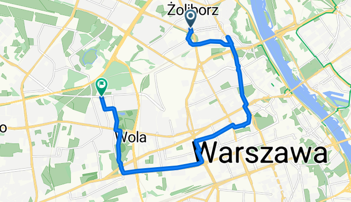 Ks J Popiełuszki, Warsaw to E Ciołka, Warsaw