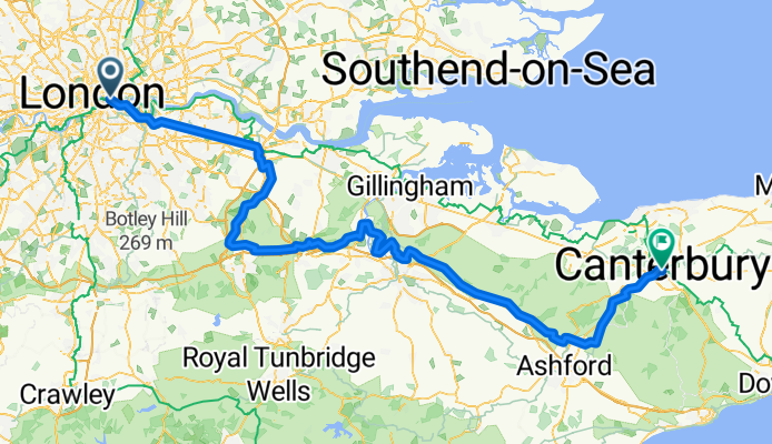 Via Francigena Britannica cycle route 2025