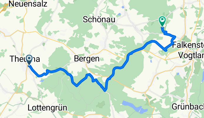 Von Theuma bis Falkenstein/Vogtland
