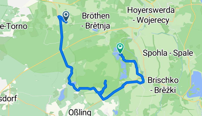 Koselbruch, Hoyerswerda nach Wittichenau, Wittichenau