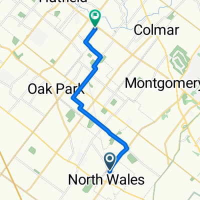 E Walnut St, North Wales to Cindy Ln, Hatfield