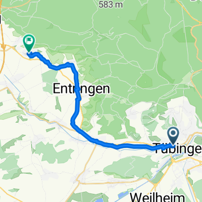 Kelternstraße, Tübingen nach Herrenberger Straße, Herrenberg
