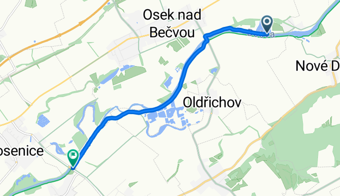 Osek nad Bečvou, Osek nad Bečvou to Silnice 43415, Radslavice