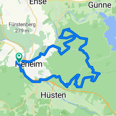 ca. 31km Neheim - Moosfelde - Jagdhaus - Hüsten - Neheim