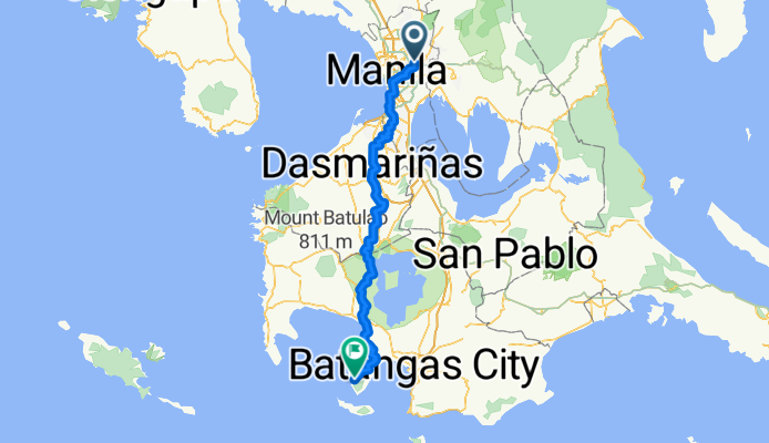 20th Avenue 169, Quezon City to PVHP+M94, Mabini