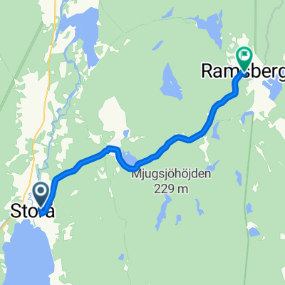 Route to Ramsbergs kyrka