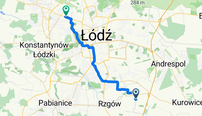 Kalino, Rzgów to Aleksandrowska, Łódź