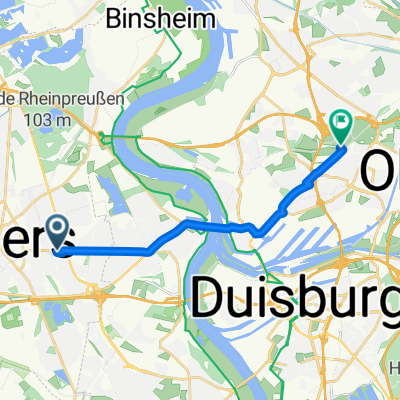 Paul-Schmitthenner-Straße, Moers nach Lösorter Straße, Duisburg