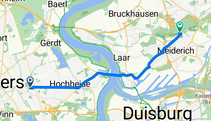 Paul-Schmitthenner-Straße, Moers nach Lösorter Straße, Duisburg