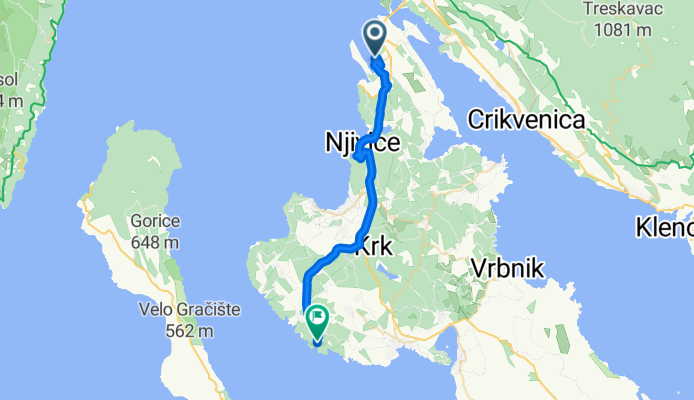 Zagradi, Omišalj nach Picik, Pinezići