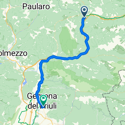 Pontebbana Radweg von Tarvis nach Cividale