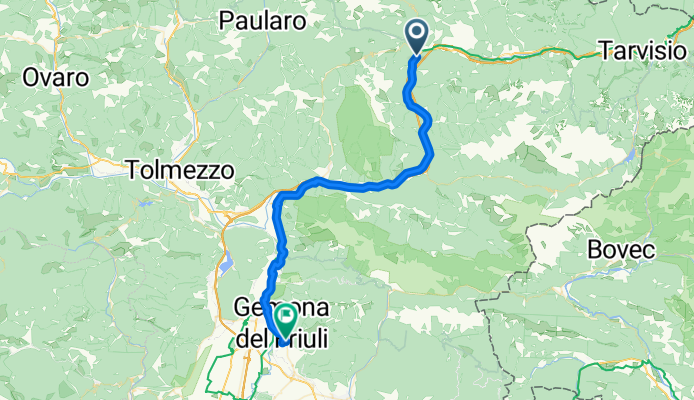 Pontebbana Radweg von Tarvis nach Cividale