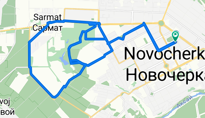 От Атаманская улица до Атаманская улица