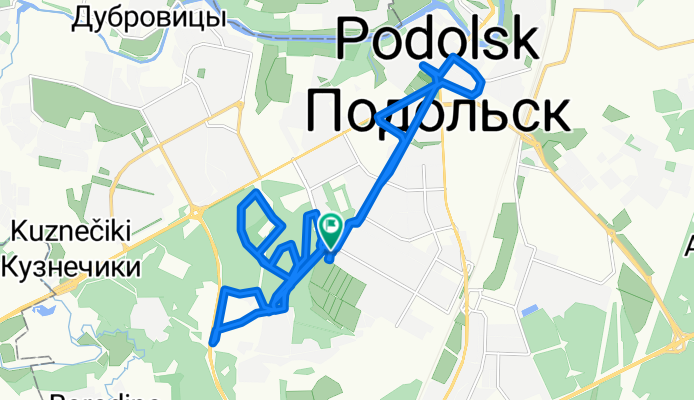 Vysotnaya Ulitsa 14, Podolsk to Ulitsa Chekhova 27/14, Podolsk