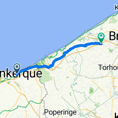 Rue du Docteur Robert Breynaert, Dunkirk to Dorpsstraat, Oudenburg