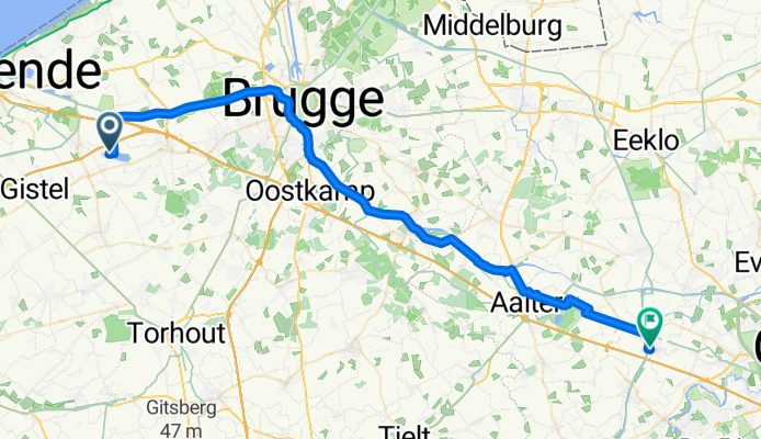 Dorpsstraat, Oudenburg to Landegemdorp, Deinze