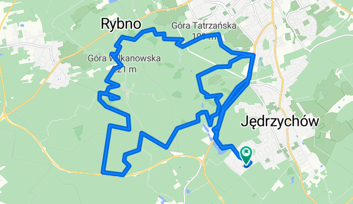 Kaczeńcowa, Zielona Góra naar Kaczeńcowa, Zielona Góra
