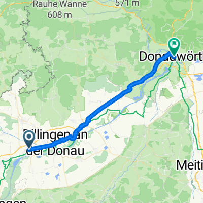Herzog-Georg-Straße, Lauingen to Rathausgasse, Donauwörth