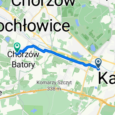 Gliwicka, Katowice do Jana Kochanowskiego, Chorzów