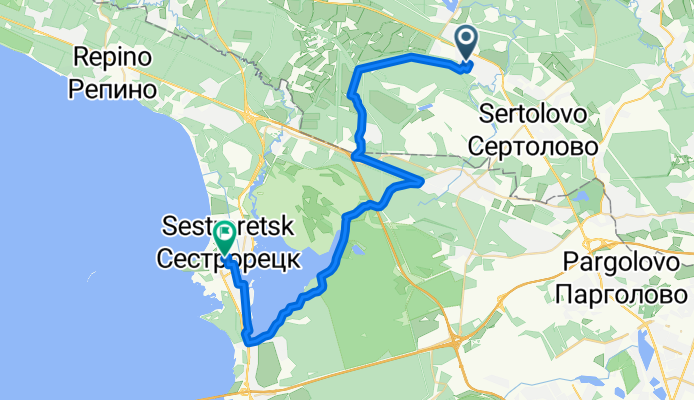 сестрорецк маршрут