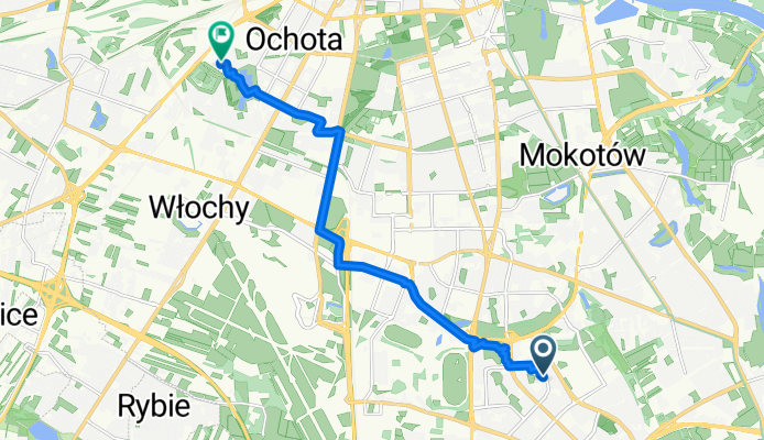 Zamiany, Warszawa do Kukiełki, Warszawa