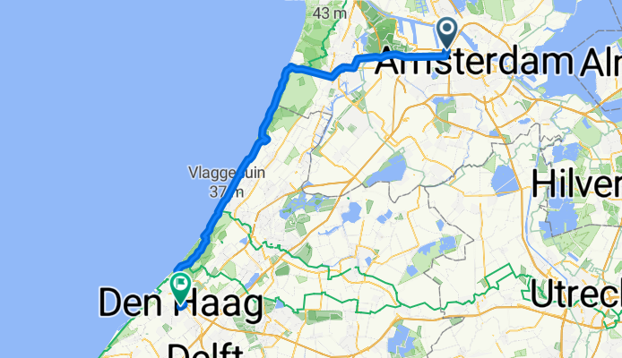 Route in Amsterdam Havens