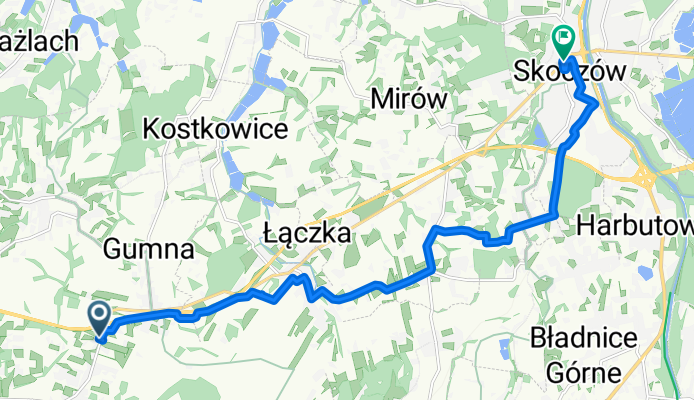 Kątowa, Cieszyn to Adama Mickiewicza, Skoczów