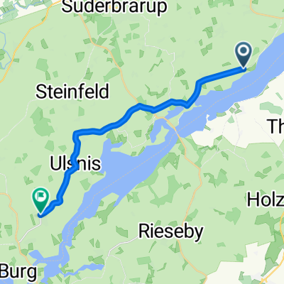 Pageroe, Boren nach Schleidörfer Straße, Brodersby-Goltoft