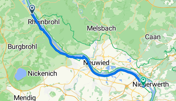 Rheinufer, Bad Breisig nach Hans-Böckler-Straße, Koblenz