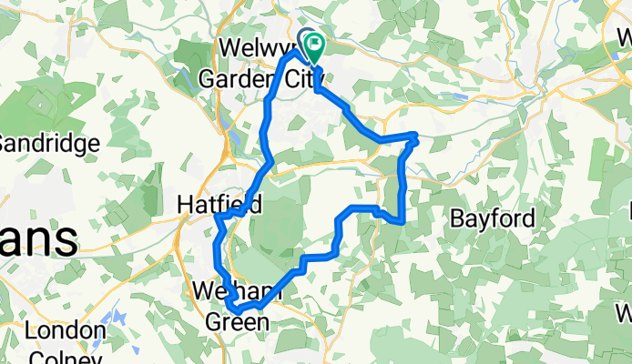 Route in Welwyn Garden City