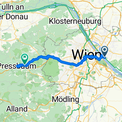 Von Wien bis Tullnerbach