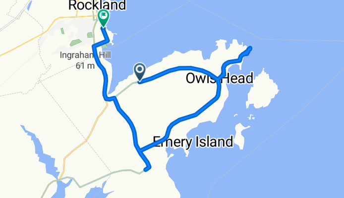 N Shore Dr, Owls Head to Scott St, Rockland