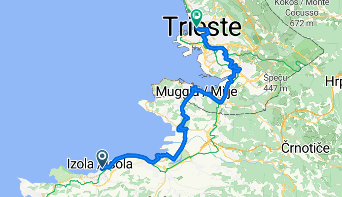 Trg republike nach Via Gioacchino Rossini