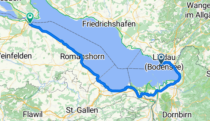 Bahnhofplatz, Lindau (Bodensee) nach Bahnhofstrasse, Kreuzlingen