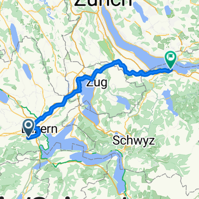 Habermattweg, Kriens nach Seedammstrasse, Pfäffikon SZ