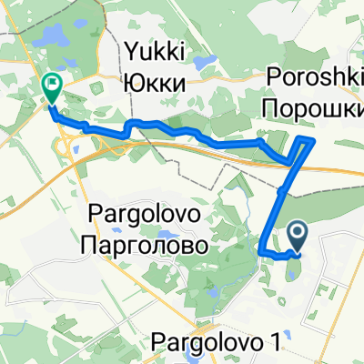 От улица Валерия Гаврилина до Выборгское шоссе