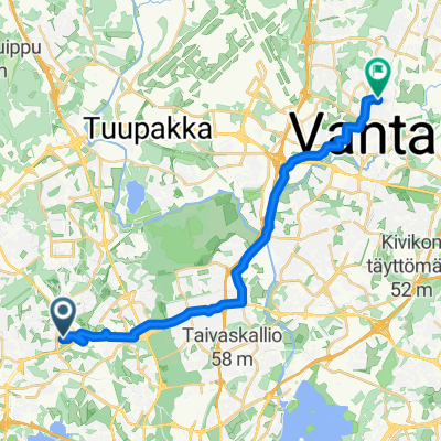 Vähäntuvantie, Helsinki to Sinivuokontie, Vantaa