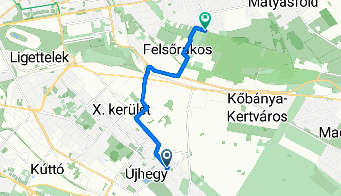 Korall utca, Budapest - Pesti határút, Budapest