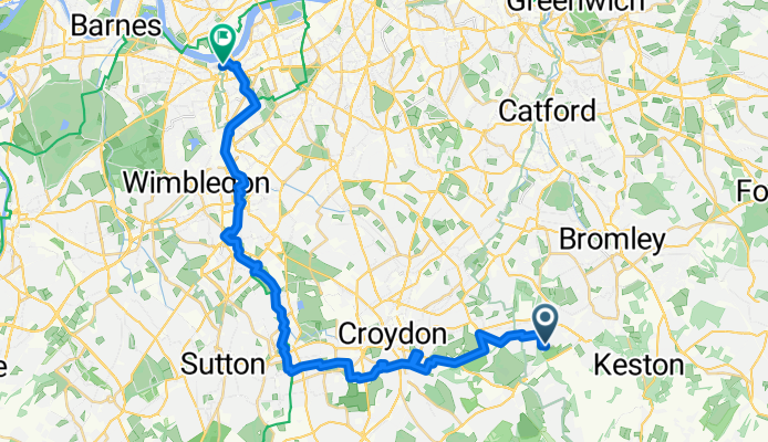 From West Wickham to London